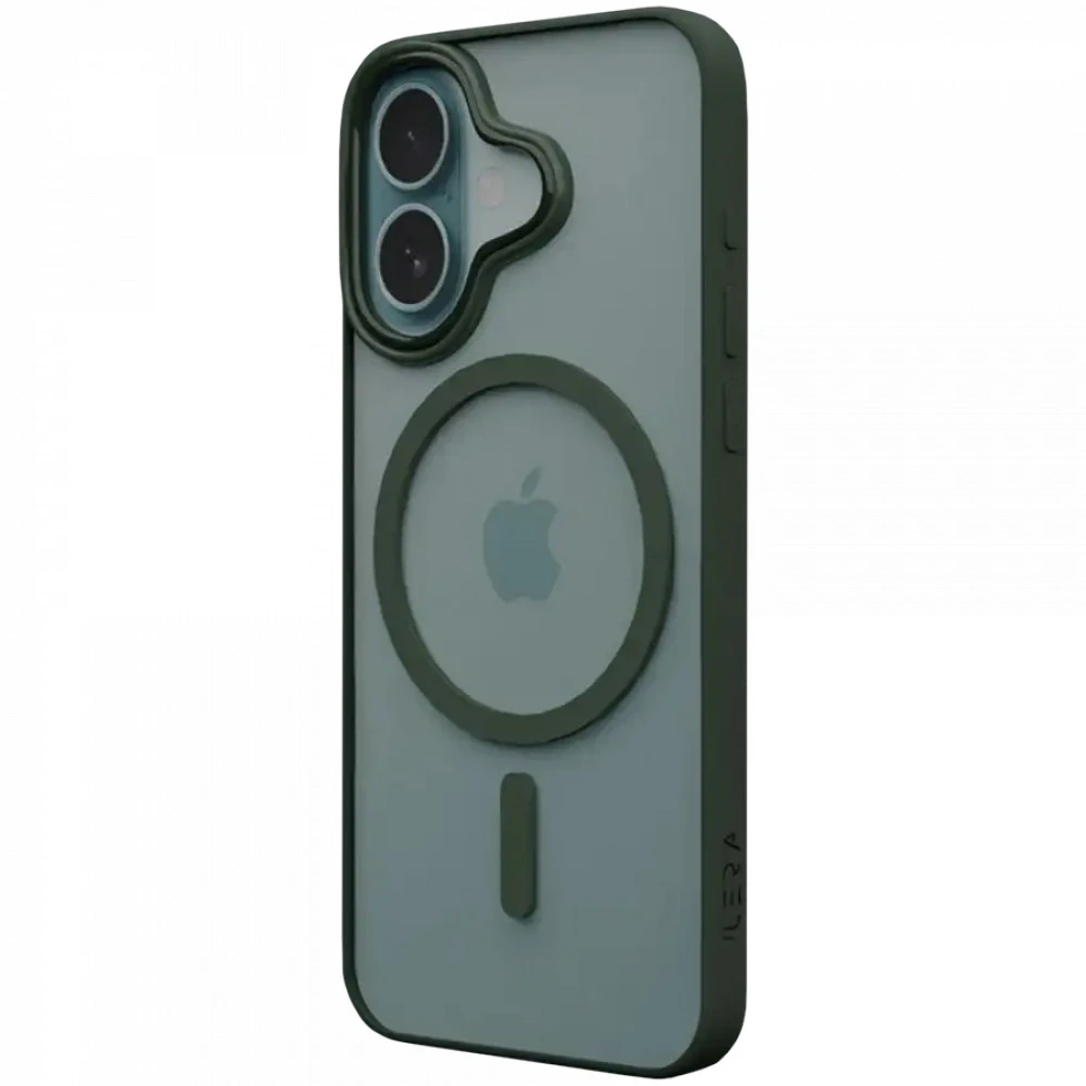 Аксессуары для смартфона iLera ColorAnt Clear Case, Deep Green for iPhone 16 ILGCACLCADG16