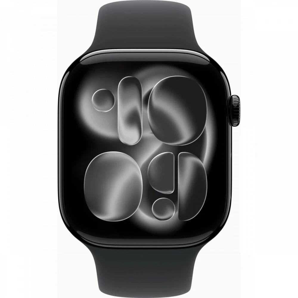 Apple Watch Series 11 46mm Jet Black Aluminium Case With Black Sport Band S/M MEUW4ET/A