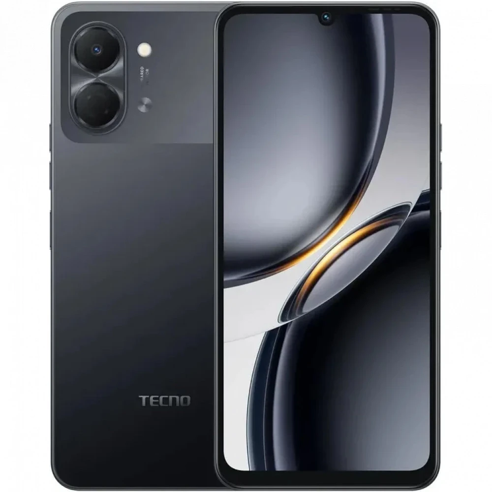 Смартфон TECNO Spark Go 3 KN3 128+4 INK BLACK 128 Гб, 4 Гб