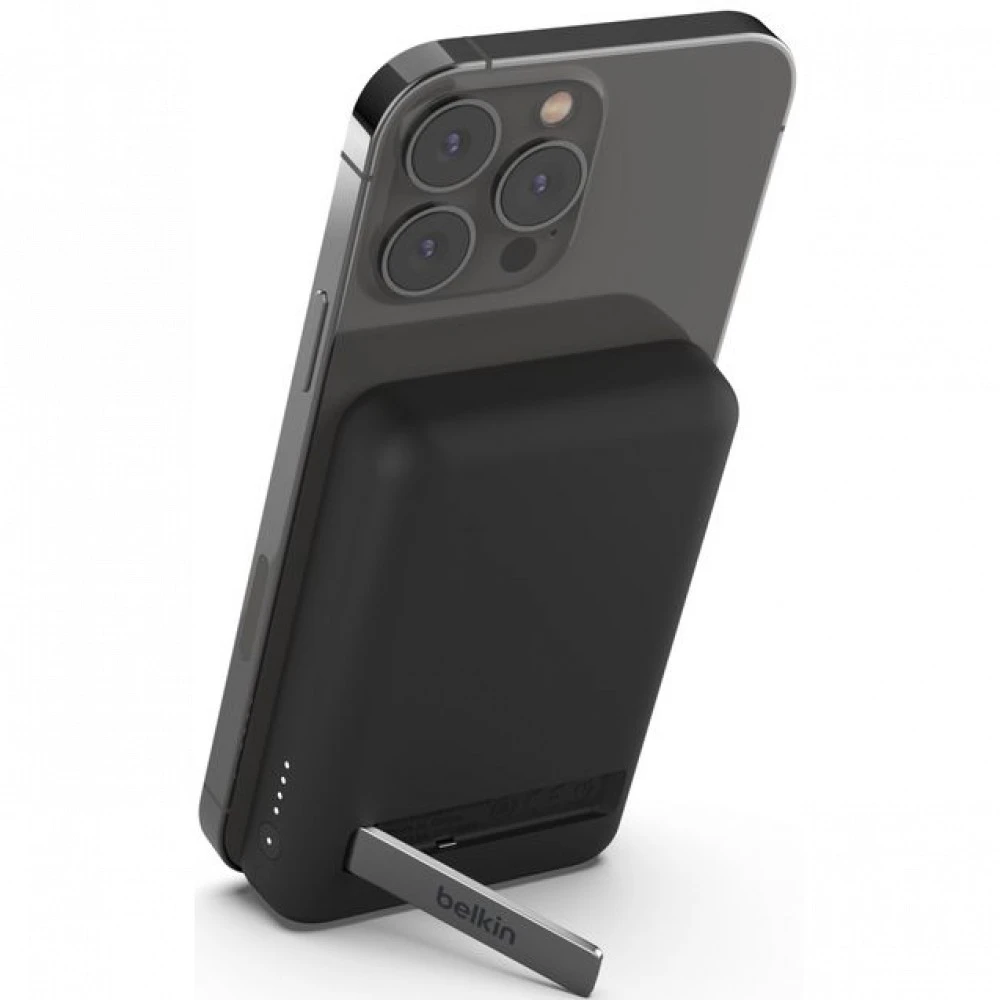 Внешний аккумулятор (Power Bank) Belkin Boost Charge Magnetic Wireless черный BPD004btBK 5000 мАч, Черный