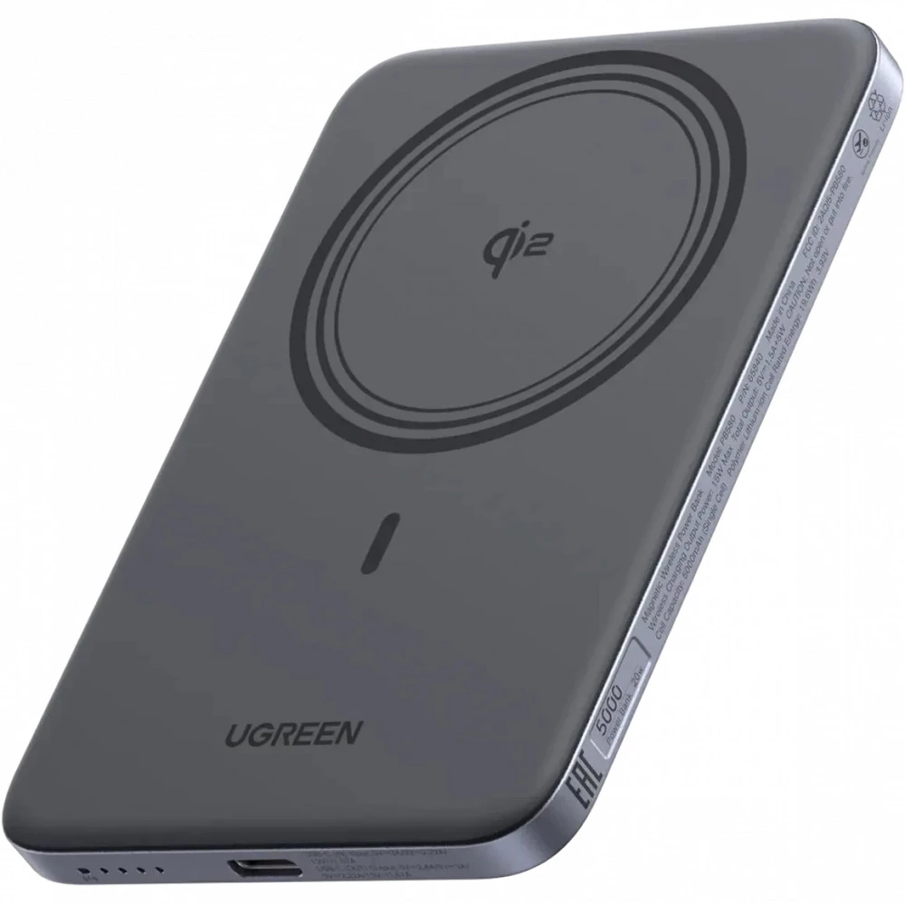 Внешний аккумулятор (Power Bank) UGREEN PB580 75984B 5000 мАч, Серый