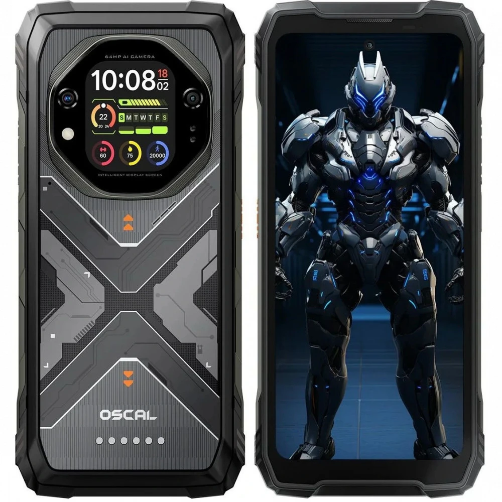 Смартфон Oscal Tank 1 Black TANK 1 12+256GB Black 256 Гб, 12 Гб