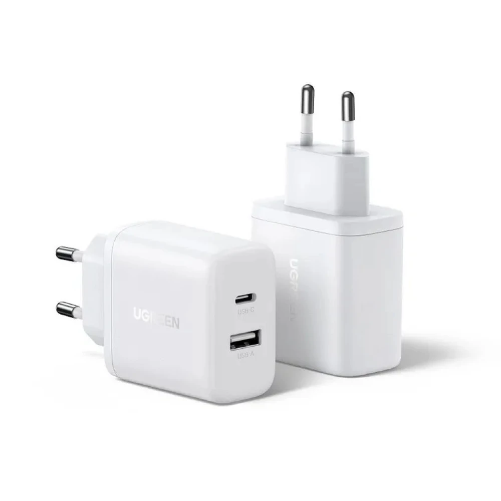 Аксессуары для смартфона UGREEN Зарядное устройство X227 20W PD Charger USB-C, USB-A 45310