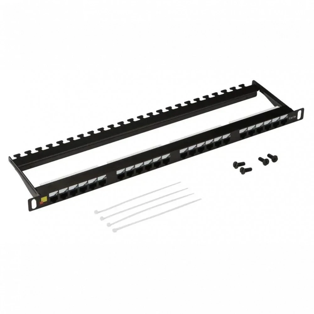 Патч-панель LANMASTER LAN-PPC24U5E 24 порта, UTP, Cat. 5e