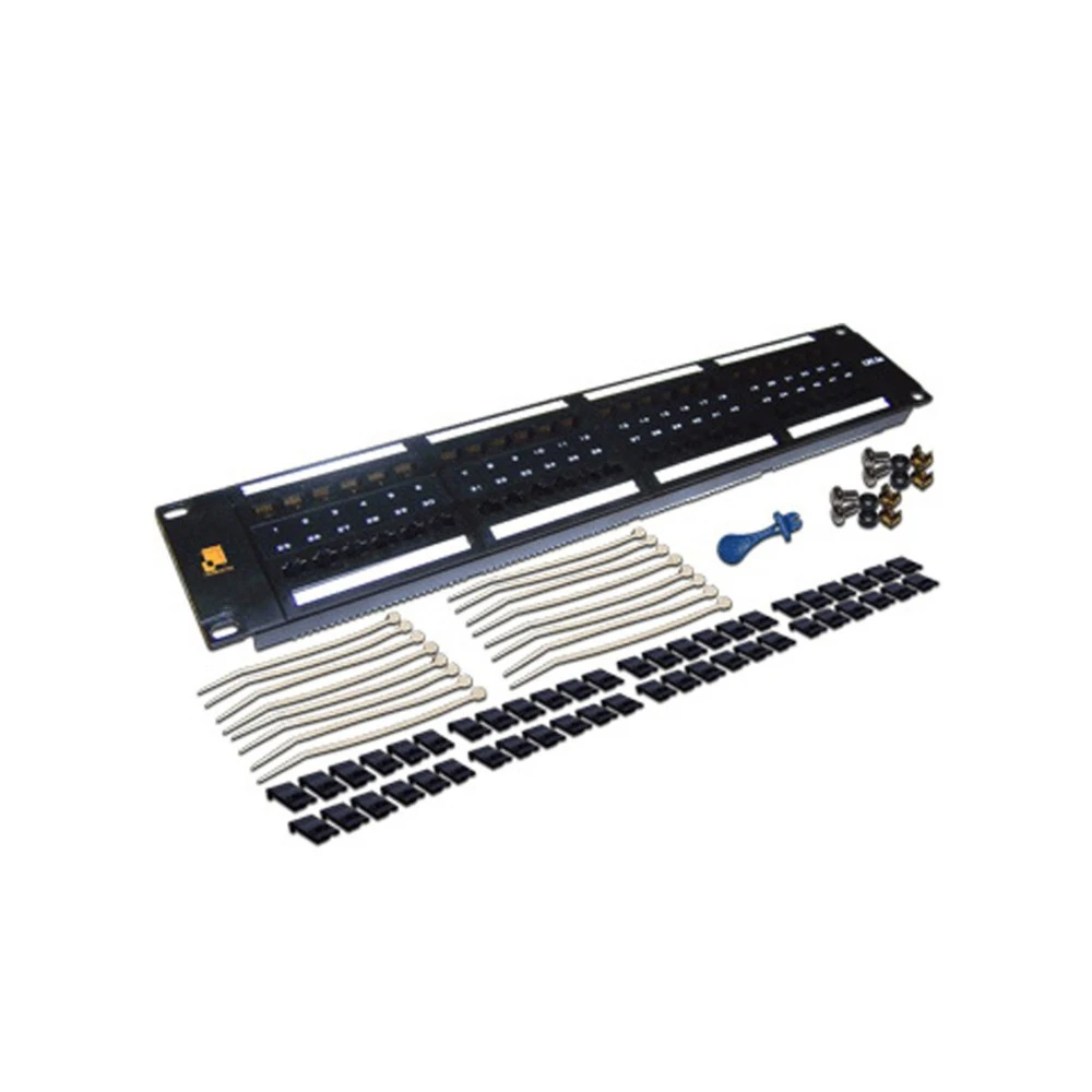 Патч-панель LANMASTER 48 портов, UTP, кат.6, 2U LAN-PPL48U6