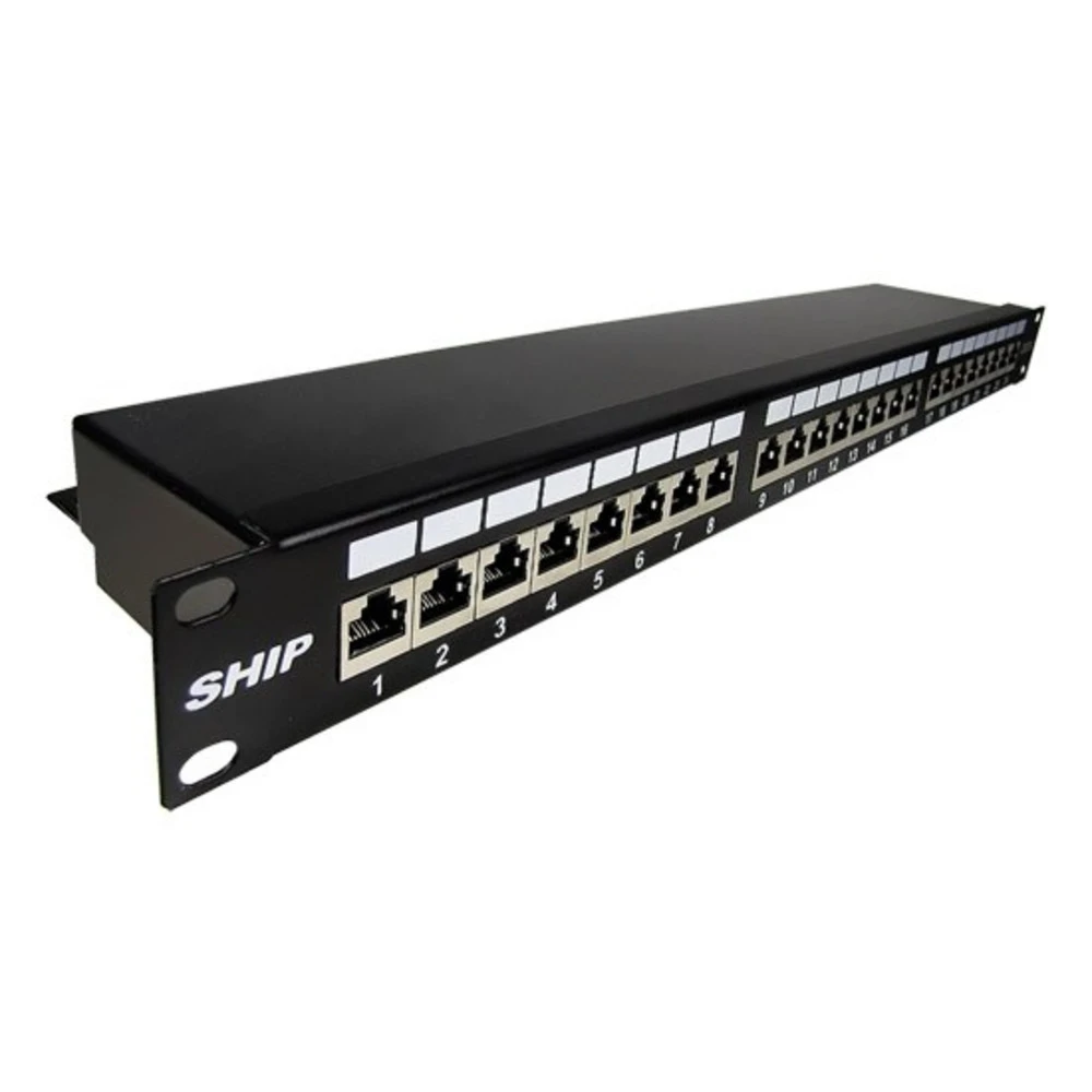 Патч-панель SHIP P200-24 24 порта, FTP, Cat. 6a