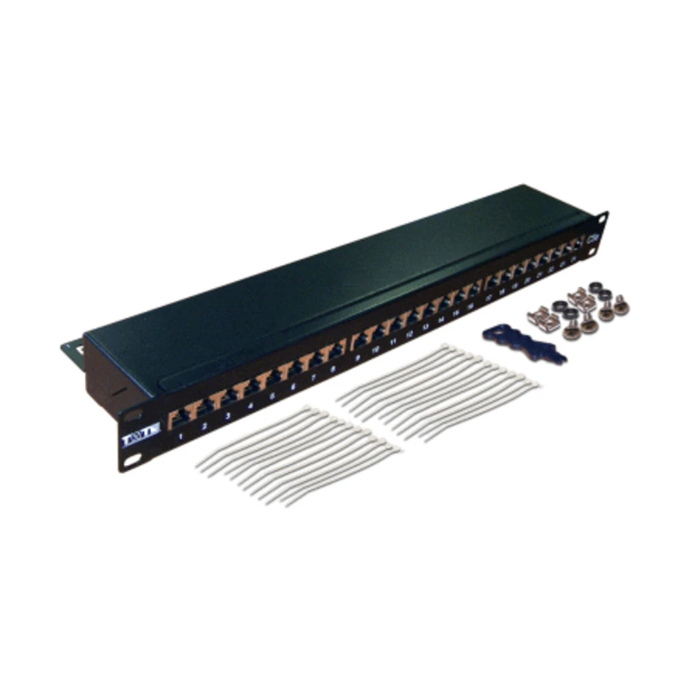 Патч-панель LANMASTER TWT-PP24STP/6 24 порта, FTP, Cat. 6a