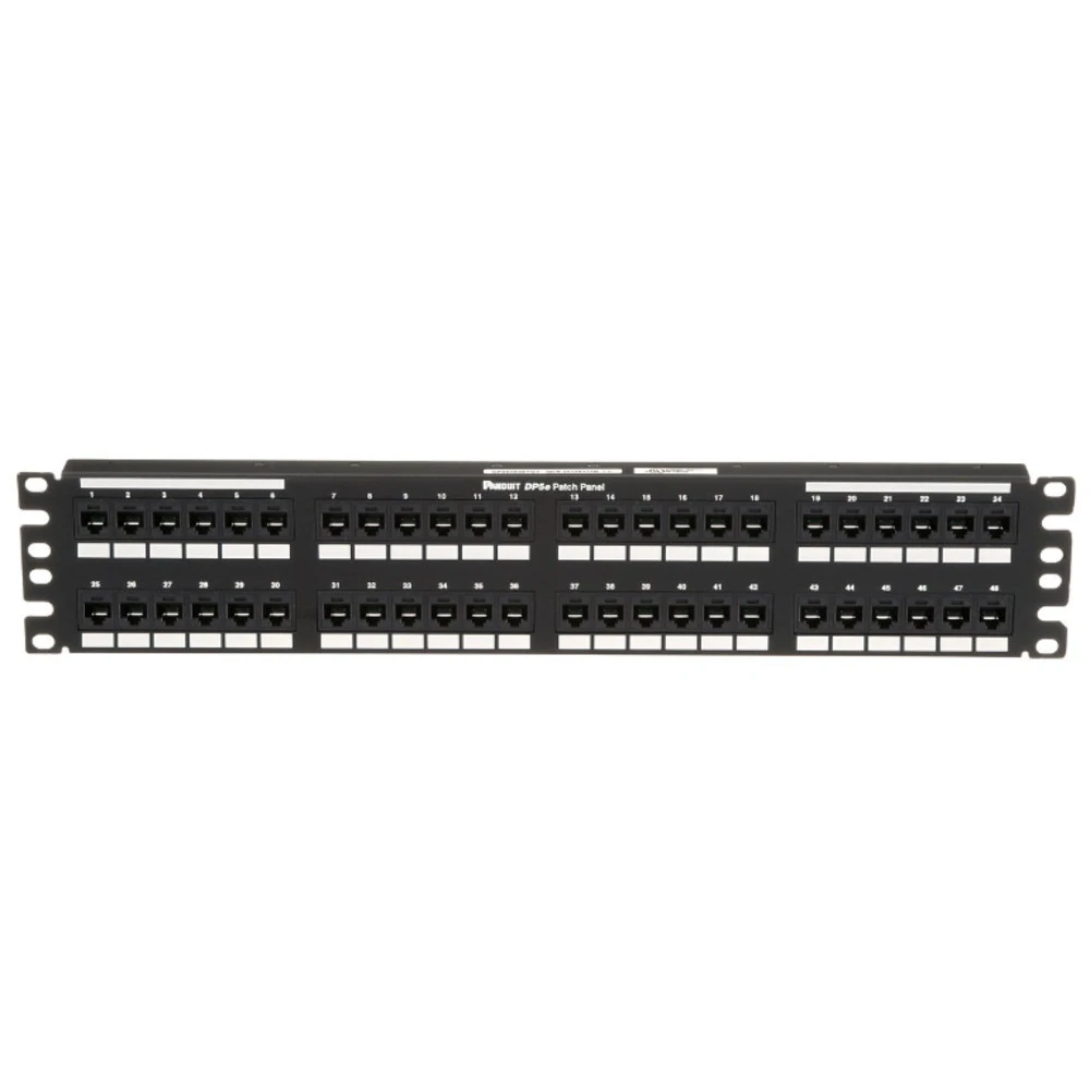 Патч-панель Panduit DP485E88TGY 48 портов, Flat, Cat. 5e