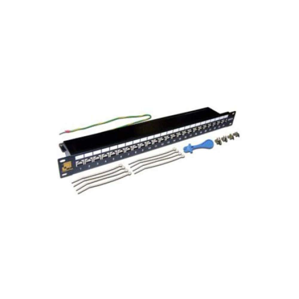 Патч-панель LANMASTER LAN-PPL24S6A 24 порта, STP, Cat. 6a
