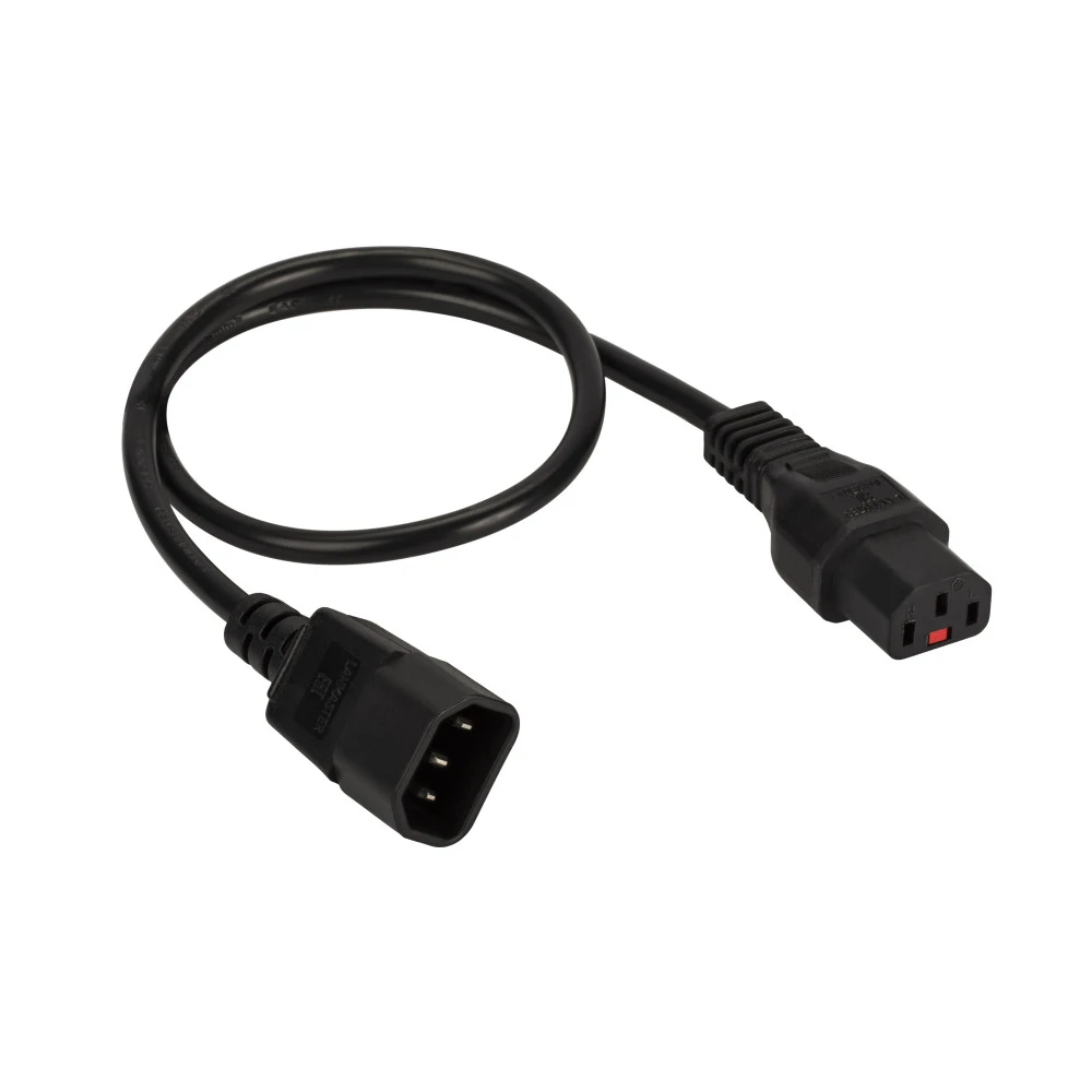 Кабель питания LANMASTER C13-C14 LAN-PP13L/14-1.8-BK