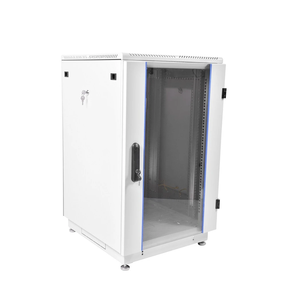 Серверный шкаф ЦМО Шкаф телекоммуникационный напольный 18U (600 × 800) дверь стекло, цвет чёрный ШТК-М-18.6.8-1ААА-9005