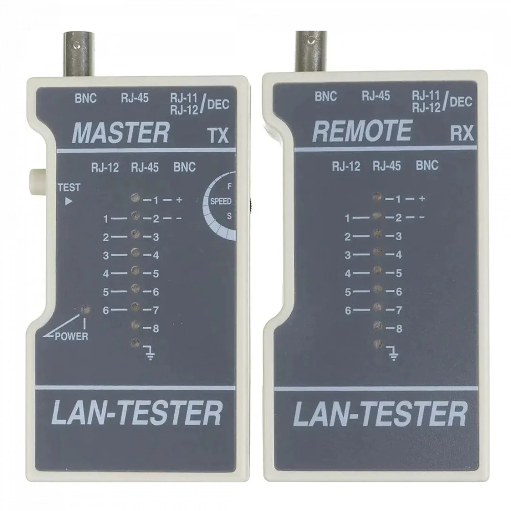 Инструмент для монтажа СКС LANMASTER Тестер витой пары TST-200 TWT-TST-200