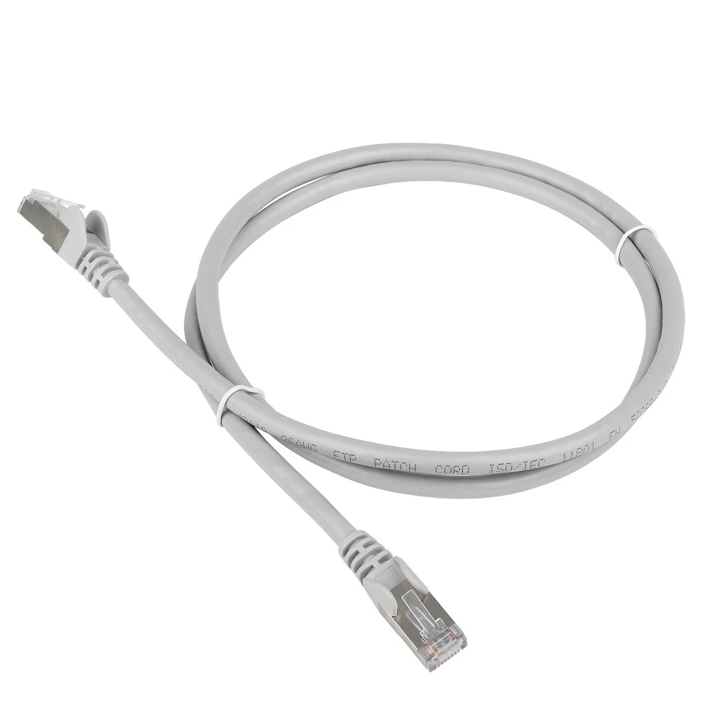 Патч-корд LANMASTER TWT UTP кат.5e, с заливными колпачками TWT-45-45-5.0-GY