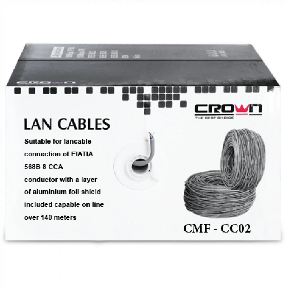 Кабель витая пара CROWN micro FTP CMF-CC02