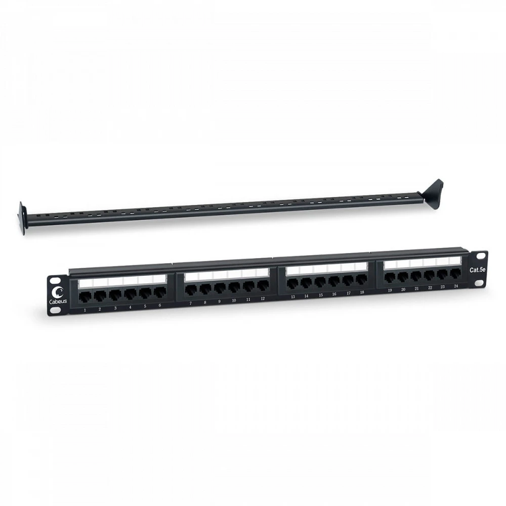 Патч-панель Cabeus PL-24-Cat.5e-Dual 24 порта, Cat. 5e