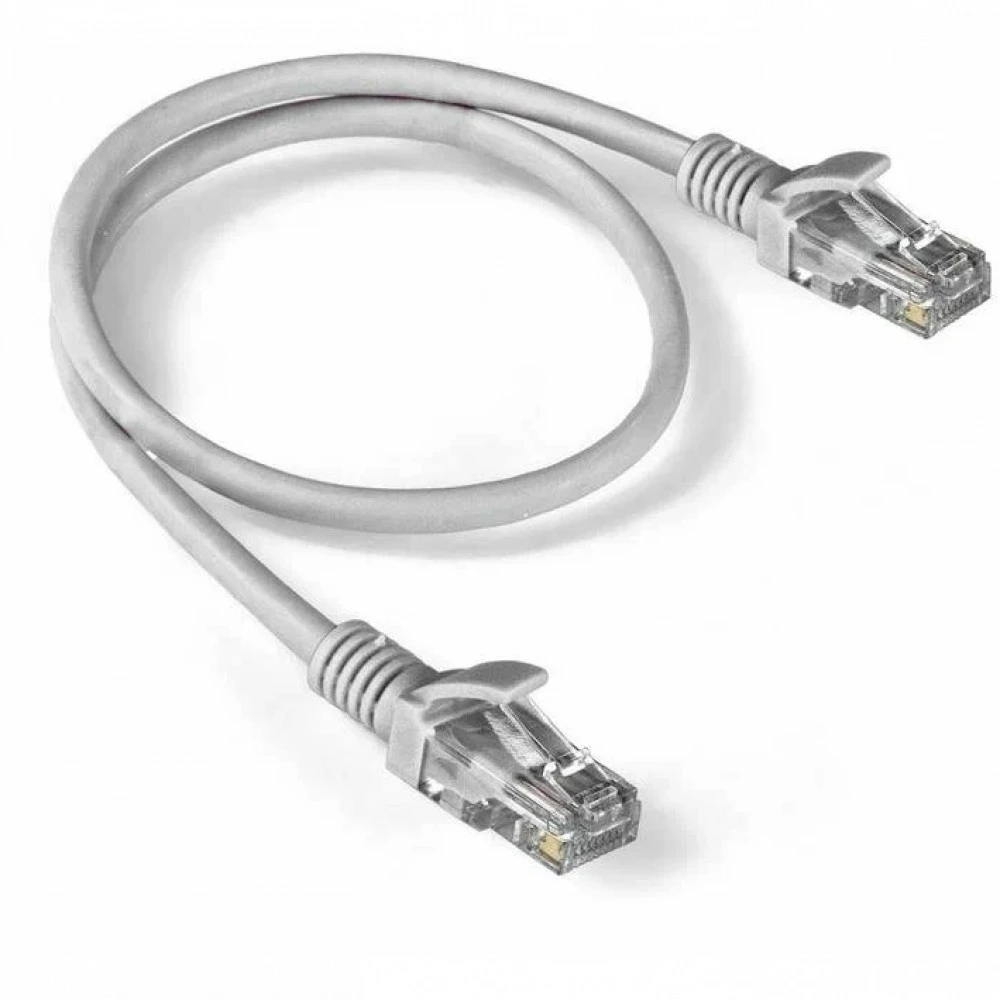Патч-корд ExeGate UTP-RJ45-RJ45-5e-1M-GY EX138961RUS