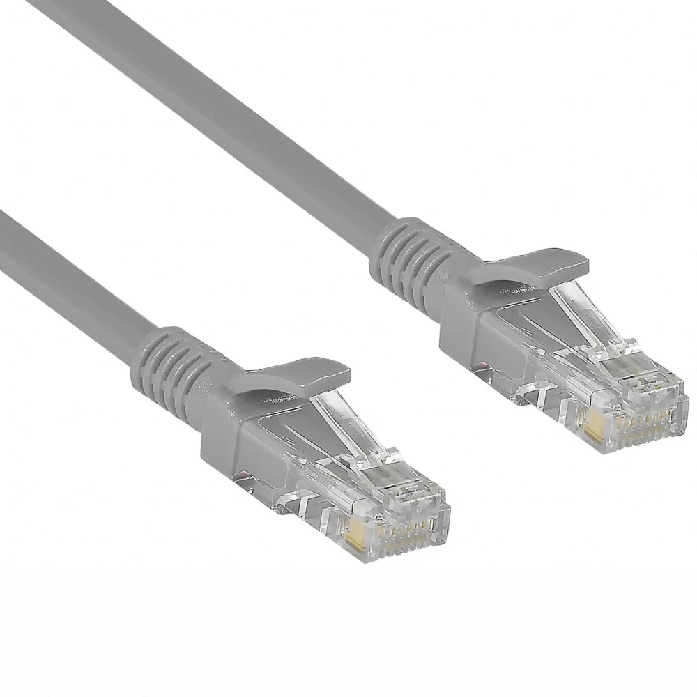 Патч-корд ExeGate UTP-RJ45-RJ45-5e-CU-1M-GY EX282011RUS