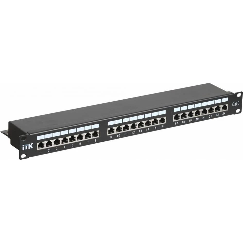 Патч-панель ITK PP24-1UC6S-D05 24 порта, STP, Cat. 6