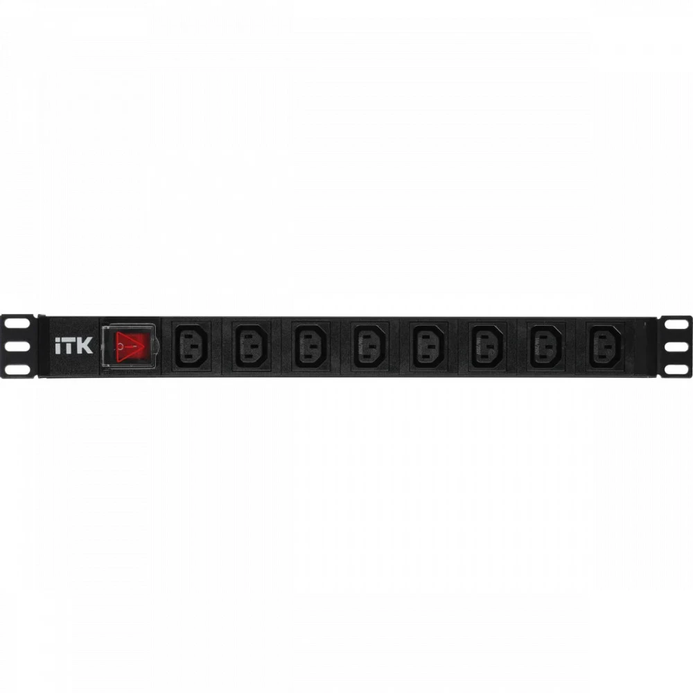 Аксессуар для серверного шкафа ITK PDU 8 розеток C13 с LED выключателем PH12-8C133