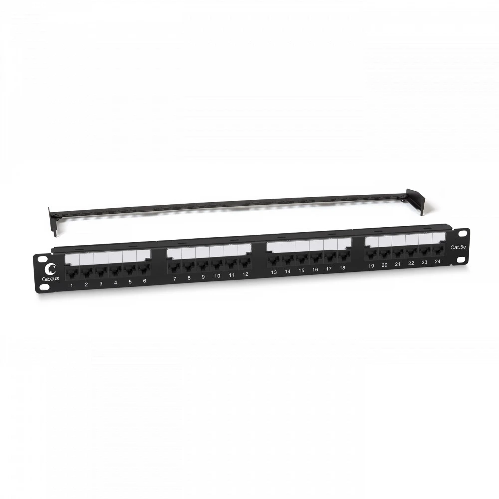 Патч-панель Cabeus PL2-24-Cat.5e-Dual