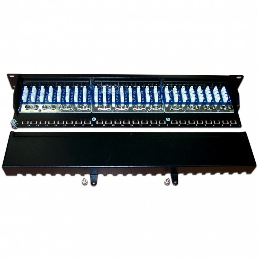 Патч-панель LANMASTER TWT-PP24STP 24 порта, STP, Cat. 5e