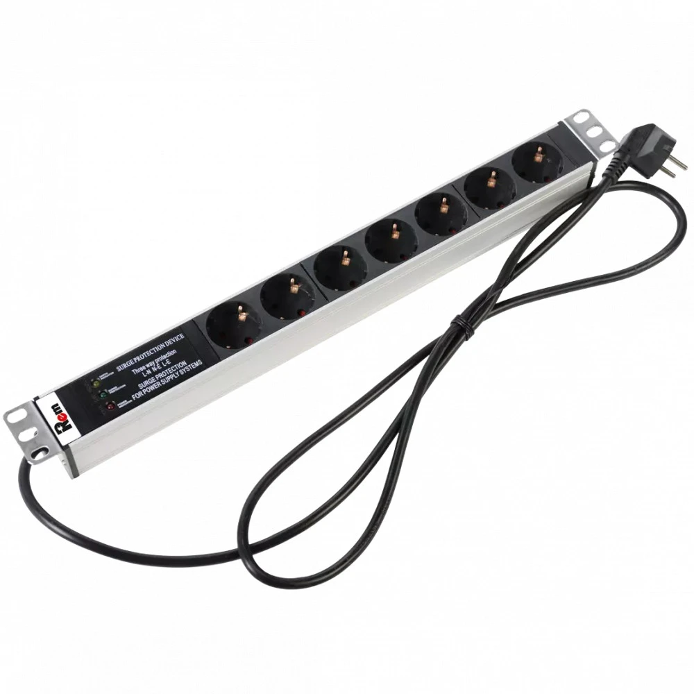 Аксессуар для серверного шкафа ЦМО Блок розеток Rem-16 (7 Schuko) R-16-7S-FI-440-3