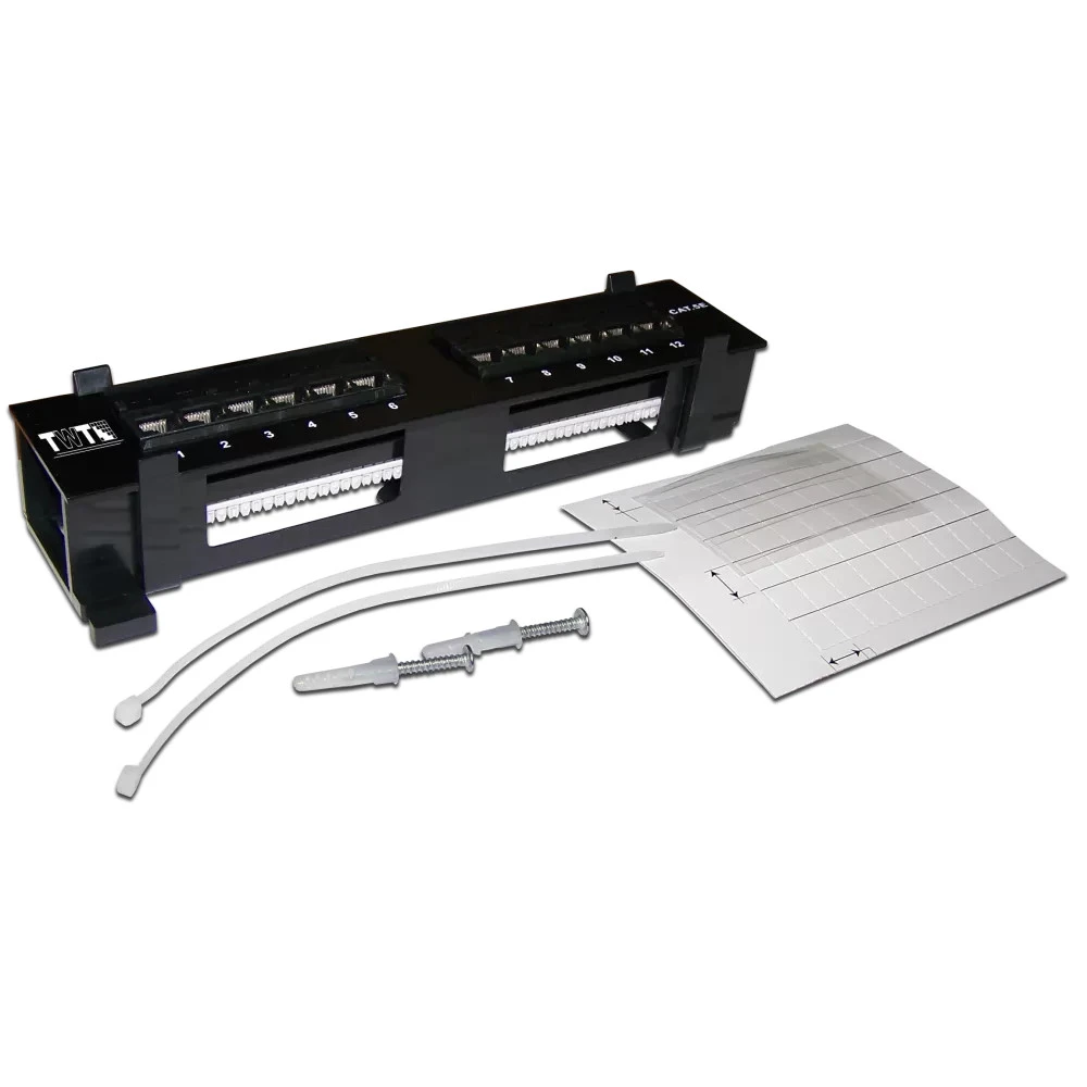 Патч-панель LANMASTER TWT-PP12UTP-H 12 портов, UTP, Cat. 5e