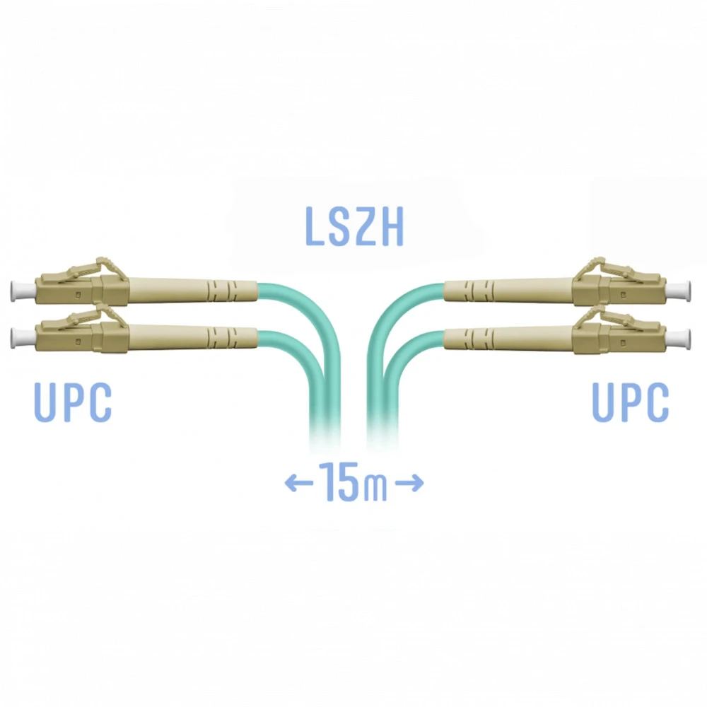 Оптический патч-корд SNR SNR-PC-LC/UPC-MM-DPX-15m