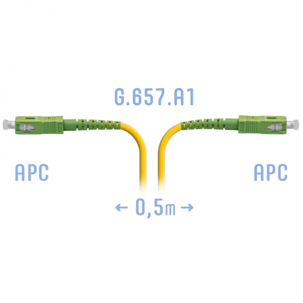 Оптический патч-корд SNR SNR-PC-SC/APC-A-0.5m