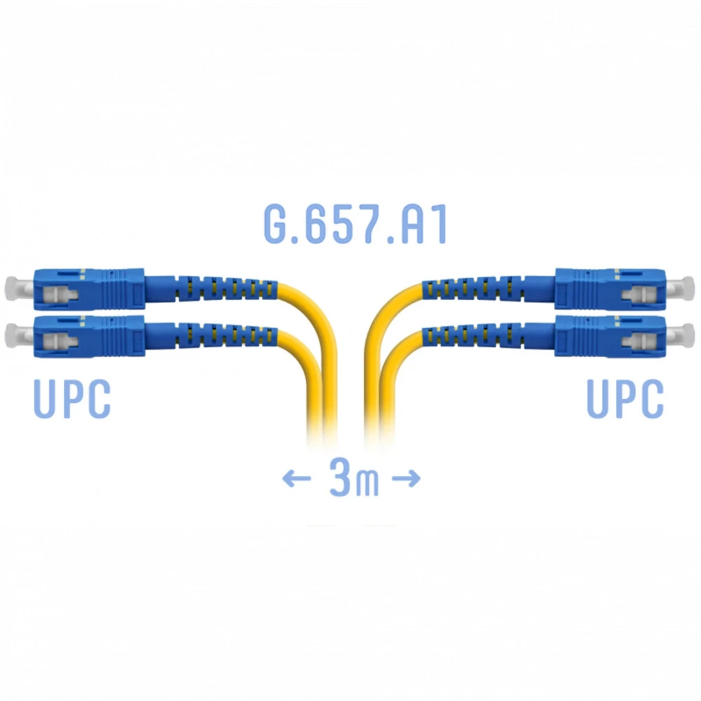 Оптический патч-корд SNR SNR-PC-SC/UPC-DPX-A-3m