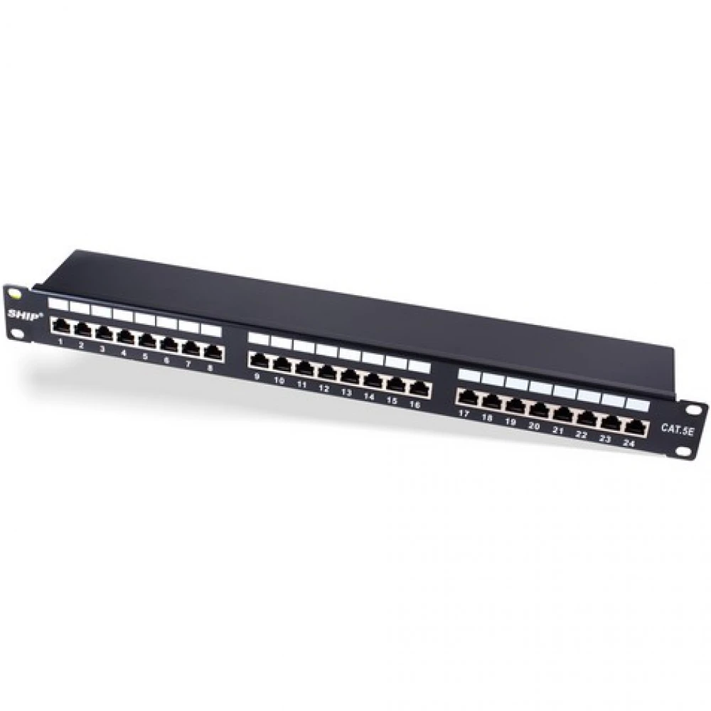 Патч-панель SHIP Патч Панель, P197-24М, 24 Порта, 1U, Cat.5е, FTP, 24 порта, FTP, Cat. 5