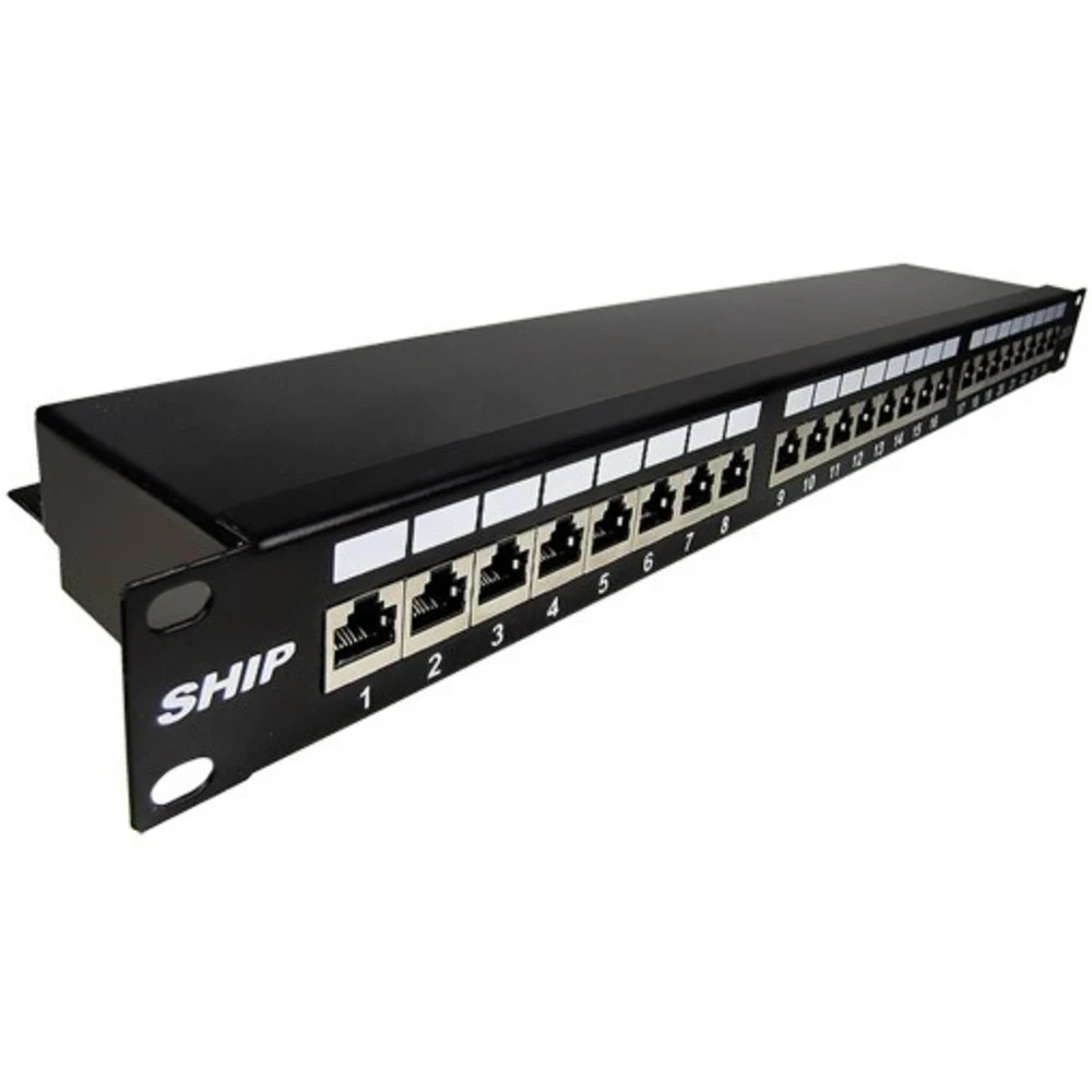 Патч-панель SHIP Патч Панель P199-24, 24 Порта, 1U, Cat.6, FTP. 24 порта, FTP, Cat. 6