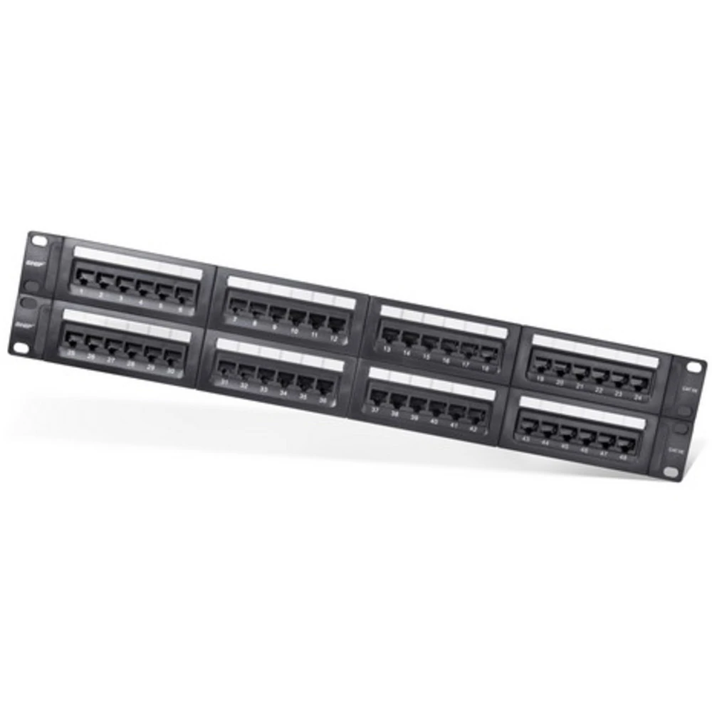 Патч-панель SHIP Патч Панель P197-48, 48 Портов, 2U, Cat.5e, UTP. 48 портов, UTP, Cat. 5