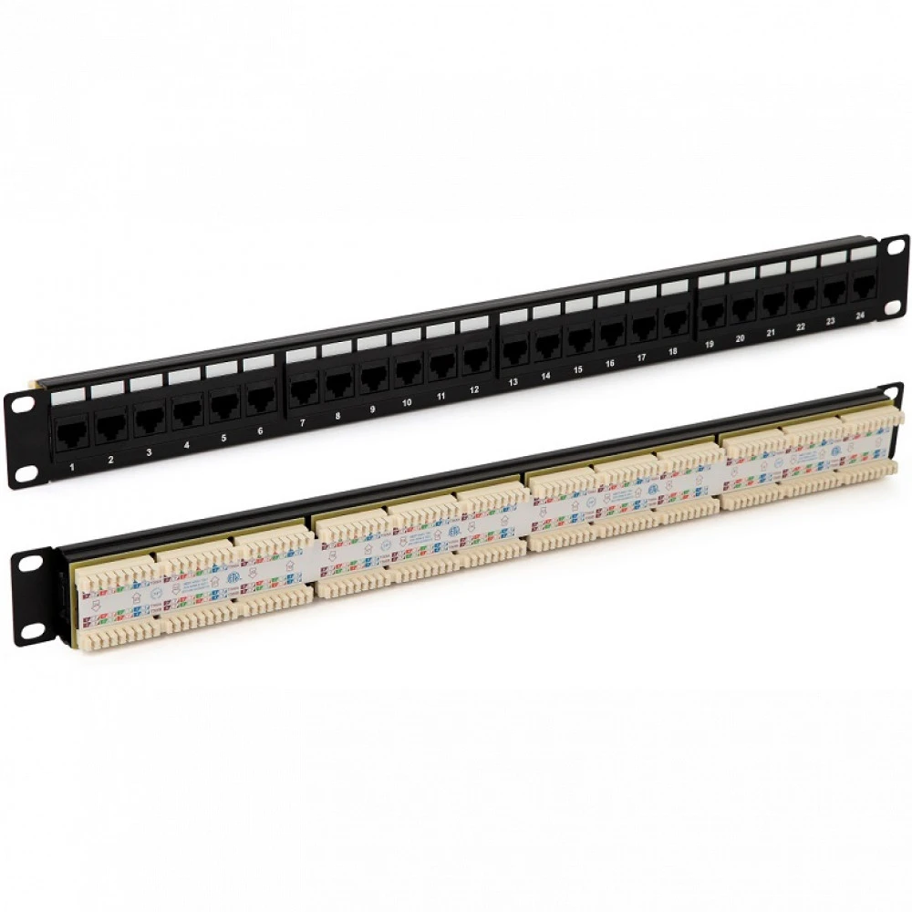 Патч-панель Hyperline PP3-19-24-8P8C-C5E-110D 24 порта, Cat. 5e