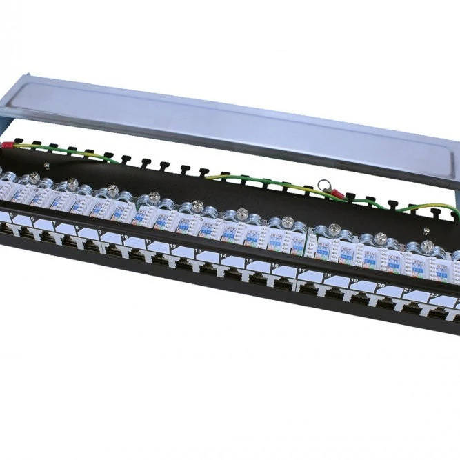 Патч-панель Hyperline PP3-19-24-8P8C-C5E-SH-110D 24 порта, Cat. 5