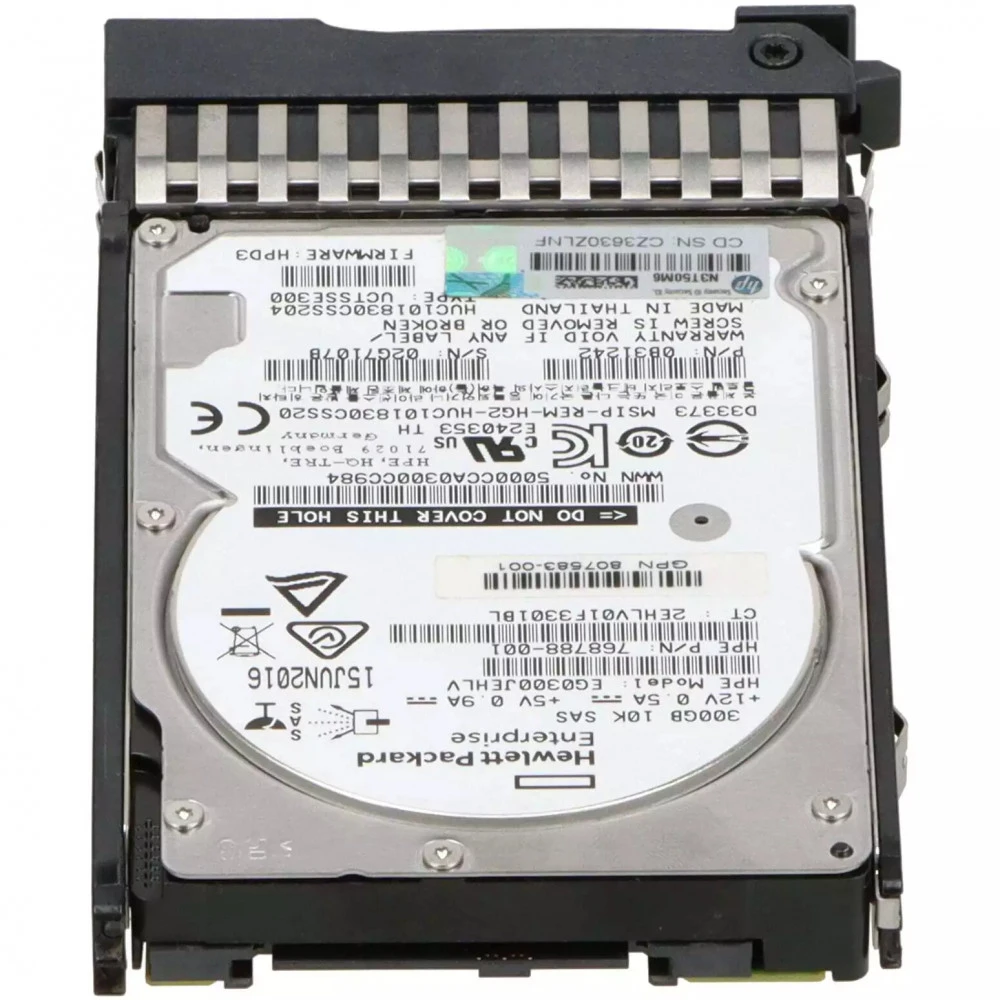 Опция для системы хранения данных СХД HPE 300GB 2,5''(SFF) SAS 10K 12G Hot Plug Dual Port for P2000/MSA2040/1040 J9F44A Диск для СХД