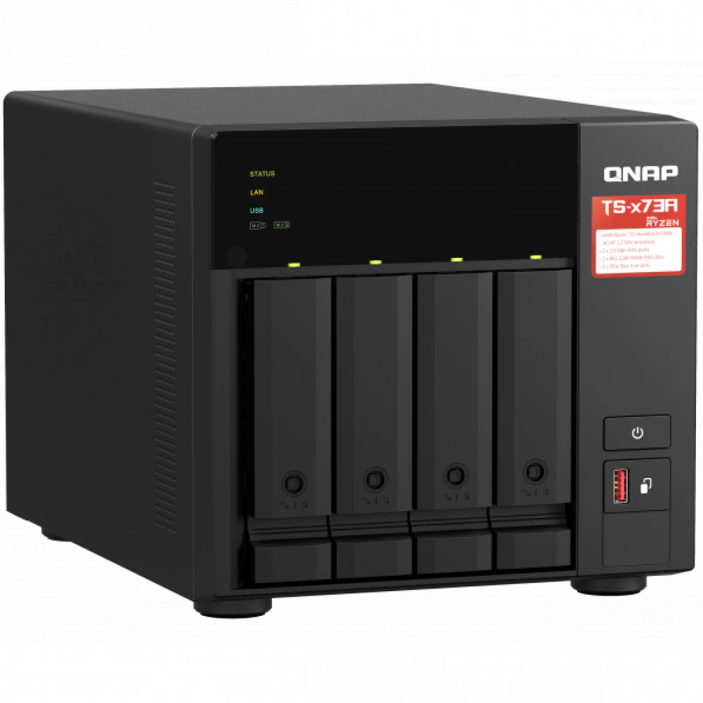 Дисковая системы хранения данных СХД Qnap TS-473A-8G Tower, Tower