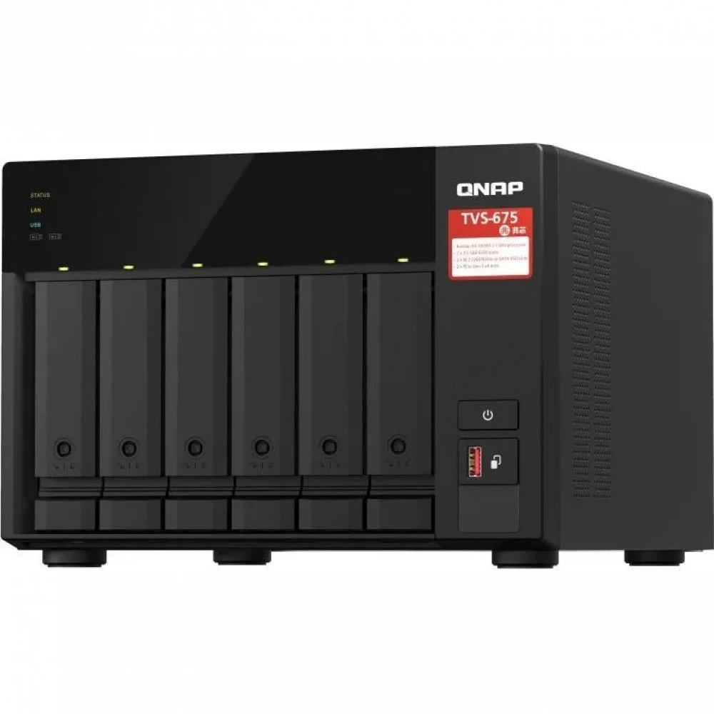 Дисковая системы хранения данных СХД Qnap TVS-675-8G Tower, Tower