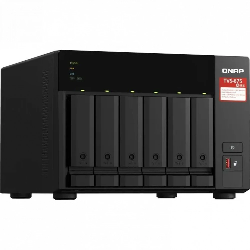 Дисковая системы хранения данных СХД Qnap TVS-675-8G Tower, Tower