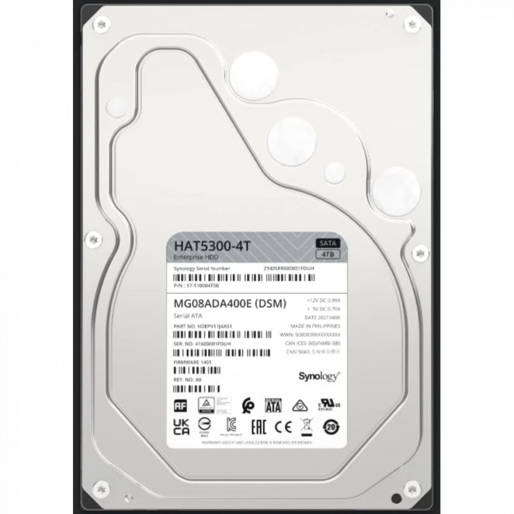 Опция для системы хранения данных СХД Synology HAT5300-4T Диск для СХД