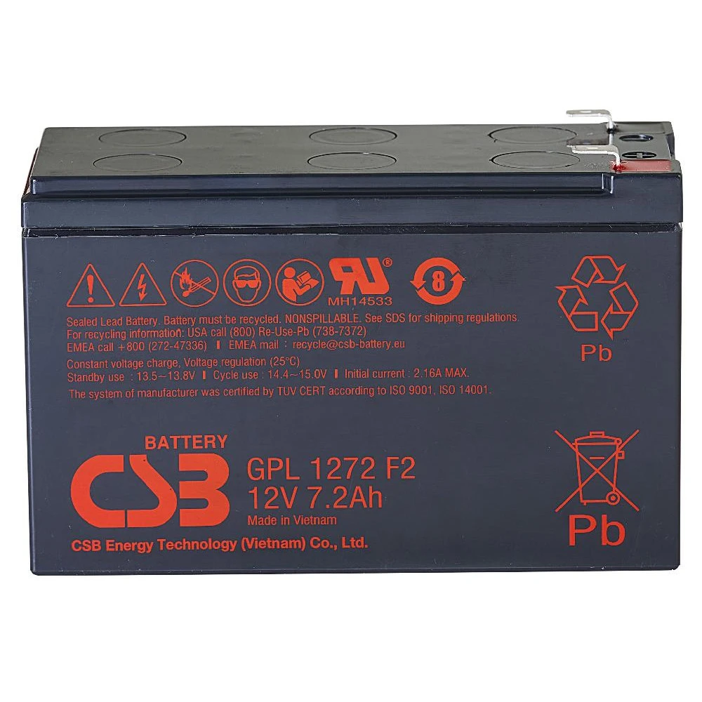 Сменные аккумуляторы АКБ для ИБП CSB GPL1272 F2 FR 12 В