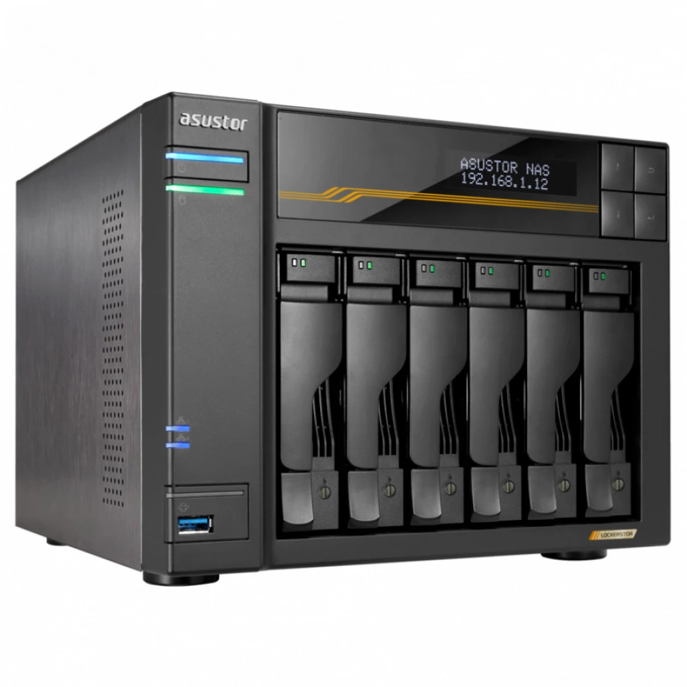 Дисковая системы хранения данных СХД ASUSTOR AS6806T Desktop, Desktop