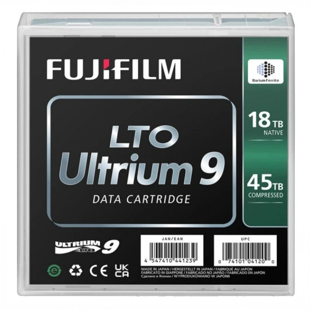 Ленточный носитель информации FUJIFILM 18675/16659047 LTO-9, 1 шт, С наклейками