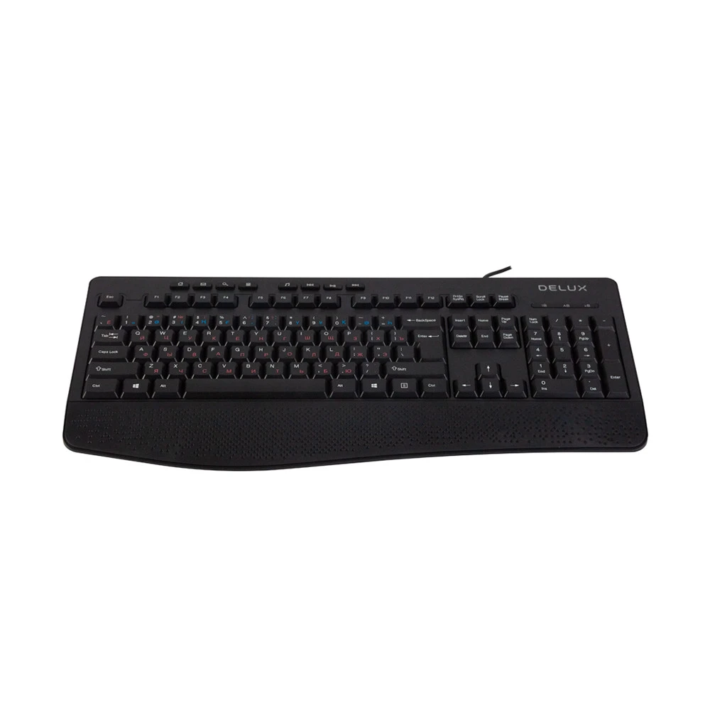 Клавиатура Delux DLK-60600UB Проводная, USB