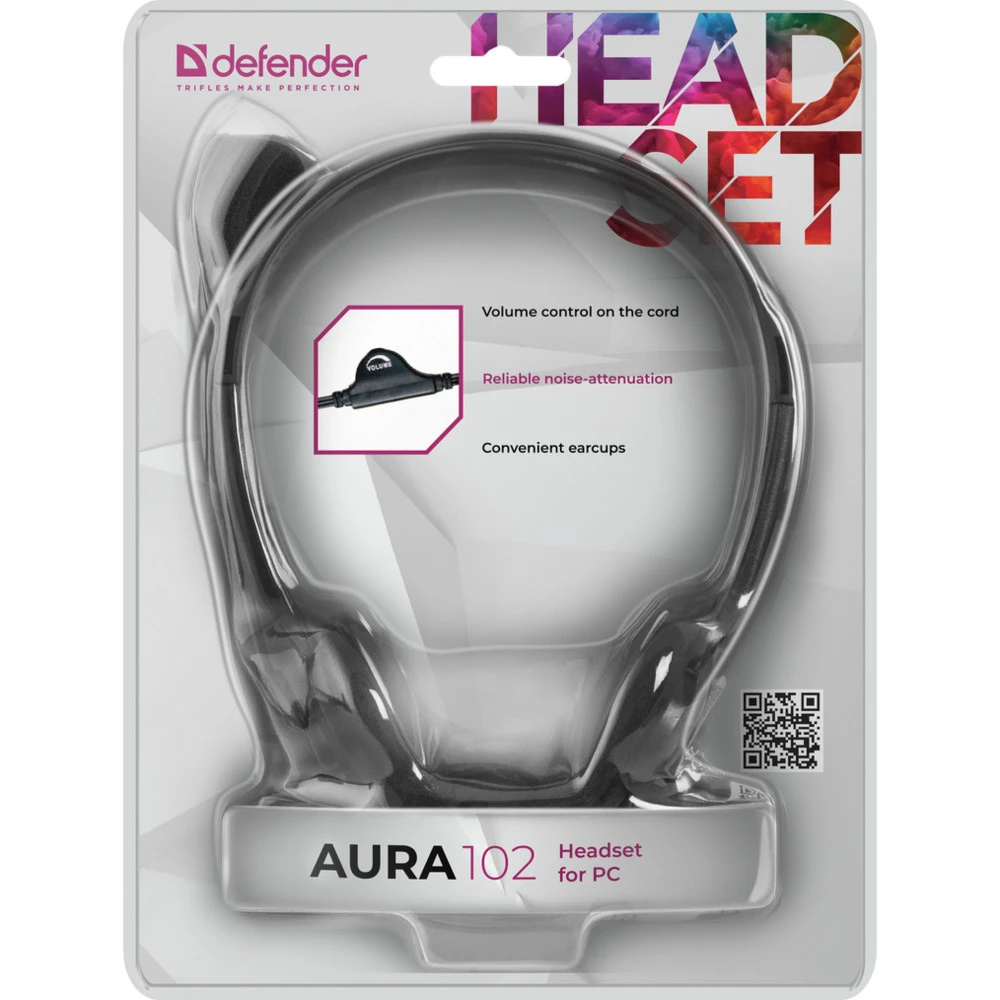 Наушники Defender Aura HN-102 Black