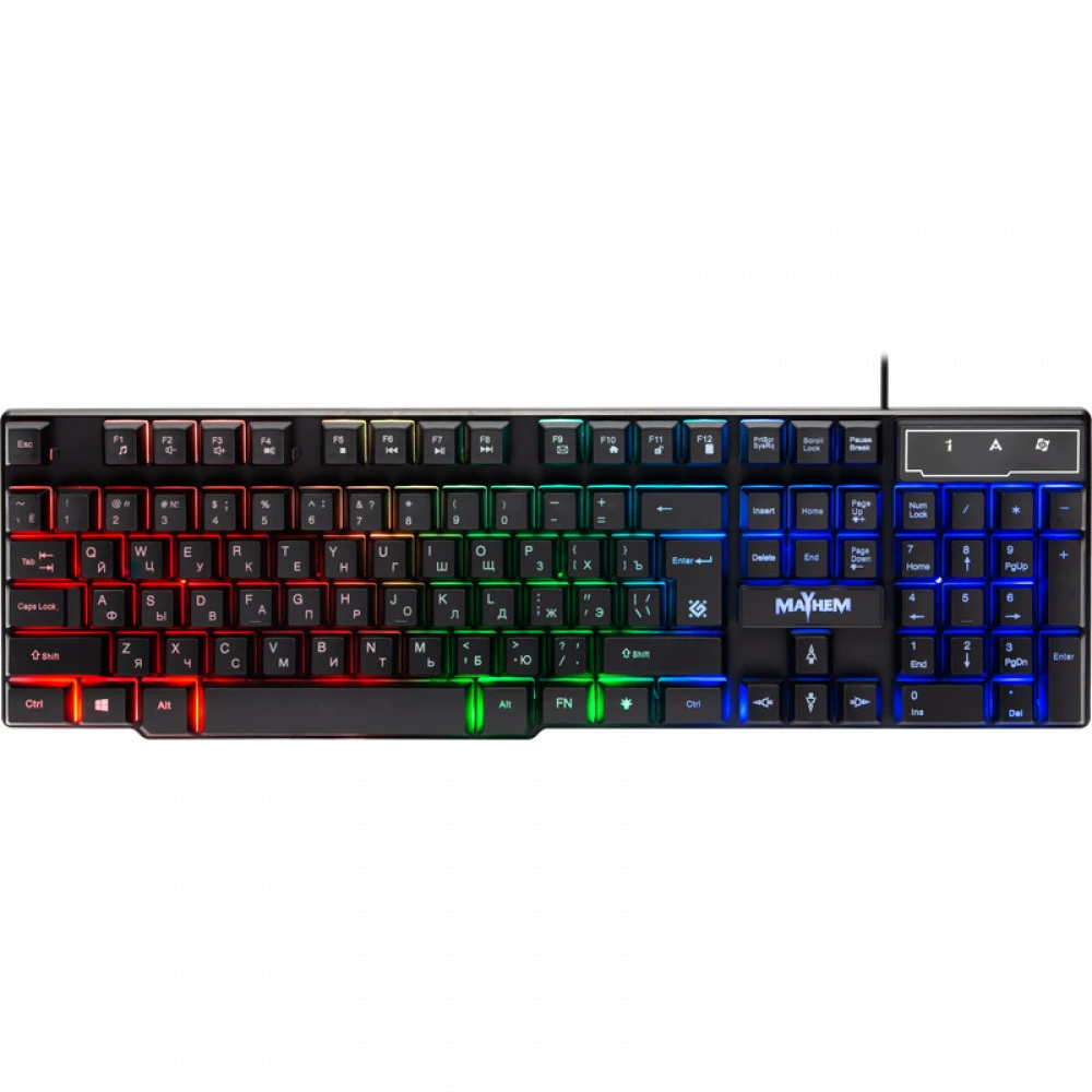 Клавиатура Defender Mayhem GK-360DL 45360 Проводная, USB