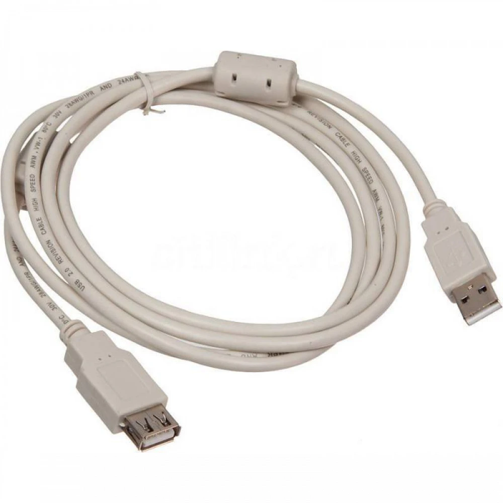 Кабель интерфейсный Buro USB2.0-AM-AF-1.8M-MG