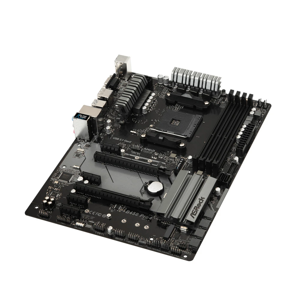 Материнская плата ASRock B450 Pro4 B450 PRO4 ATX, AMD AM4