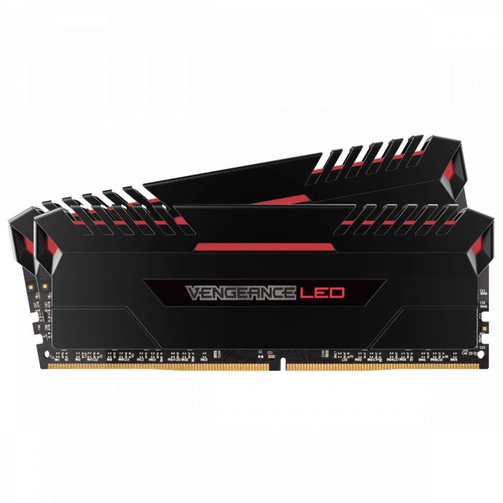 ОЗУ Corsair VENGEANCE® LED CMU32GX4M2C3000C15R DIMM, DDR4, 32 Гб (2 х 16 Гб), 3000 МГц
