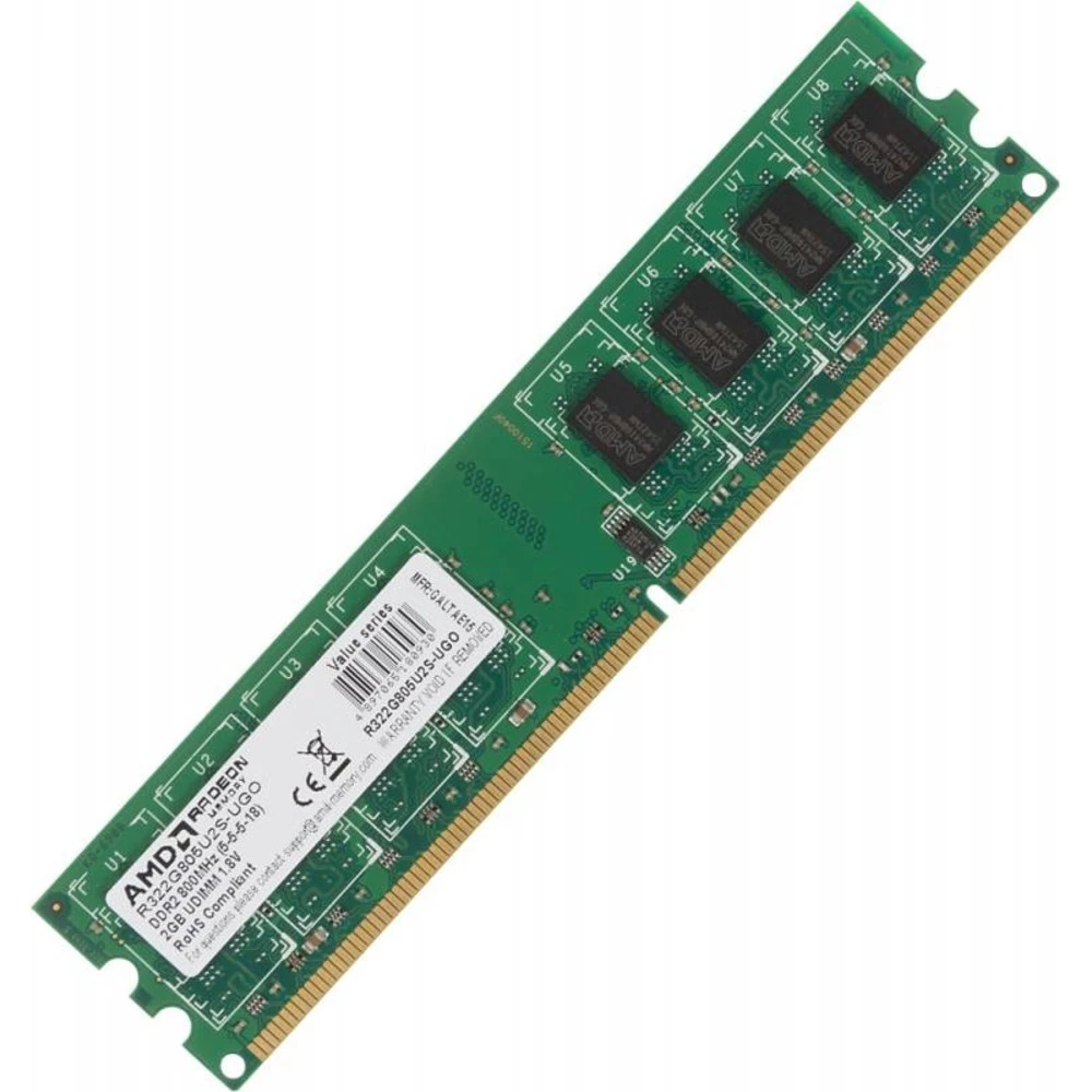 ОЗУ AMD R322G805U2S-UGO DIMM, DDR2, 2 Гб, 800 МГц